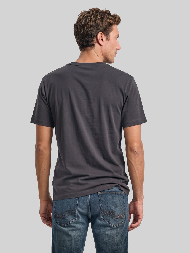 Tom Tailor Piqué T-Shirt mit Stretch - Tarmac Grey