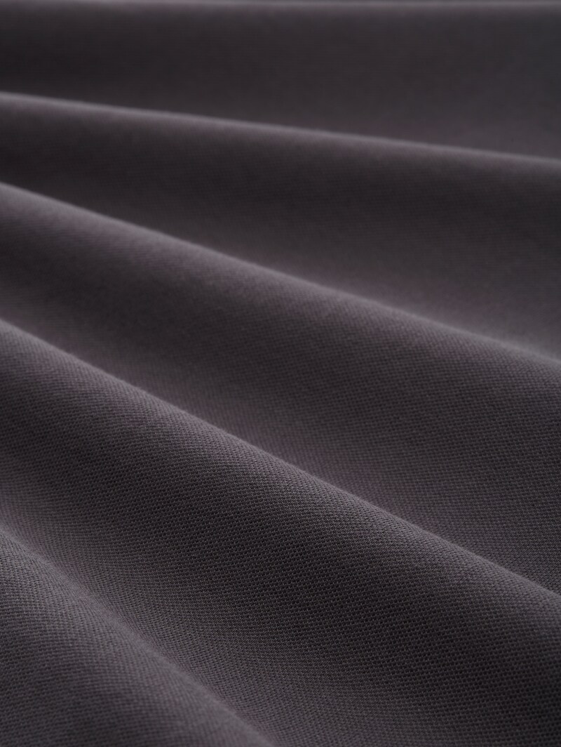 Tom Tailor Piqué T-Shirt mit Stretch - Tarmac Grey