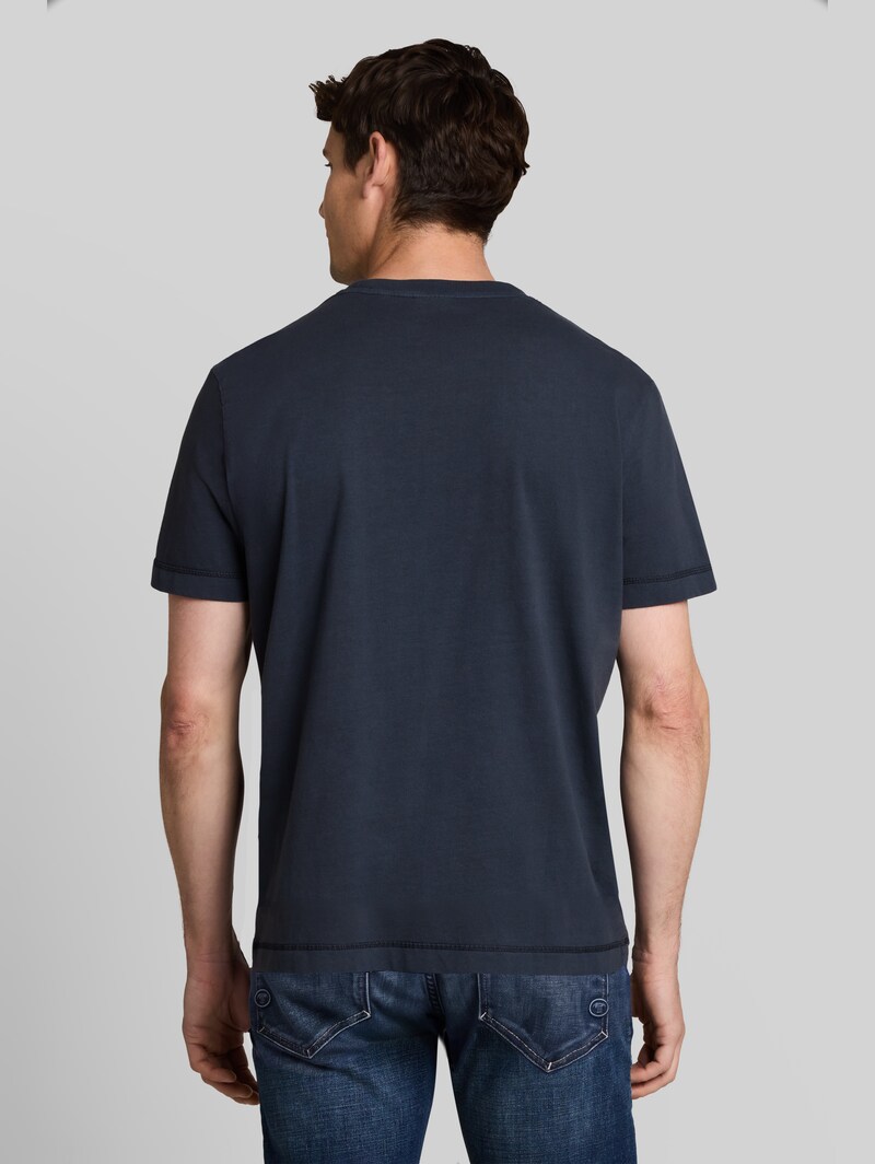 Tom Tailor T-Shirt mit Logo-Print - Sky Captain Blue
