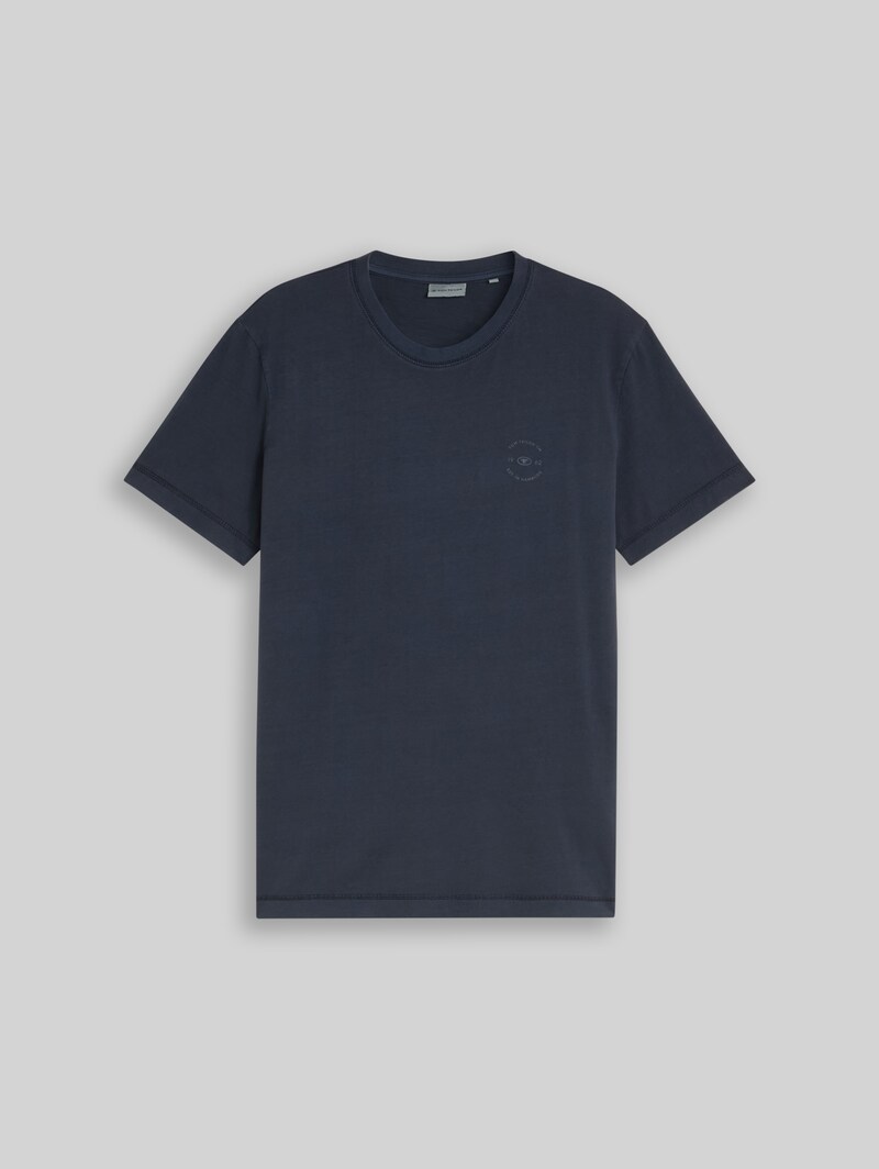 Tom Tailor T-Shirt mit Logo-Print - Sky Captain Blue