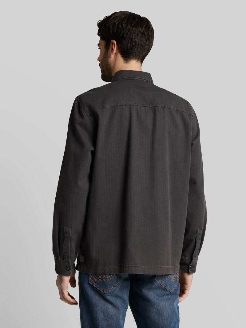 Tom Tailor Overshirt im Washed-Look - Tarmac Grey