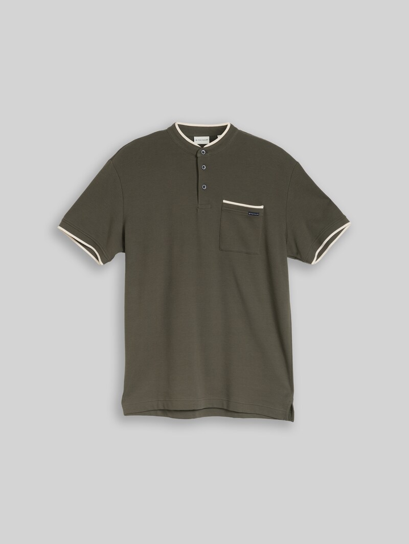 Tom Tailor Poloshirt mit Brusttasche - Leaf Green Ottoman