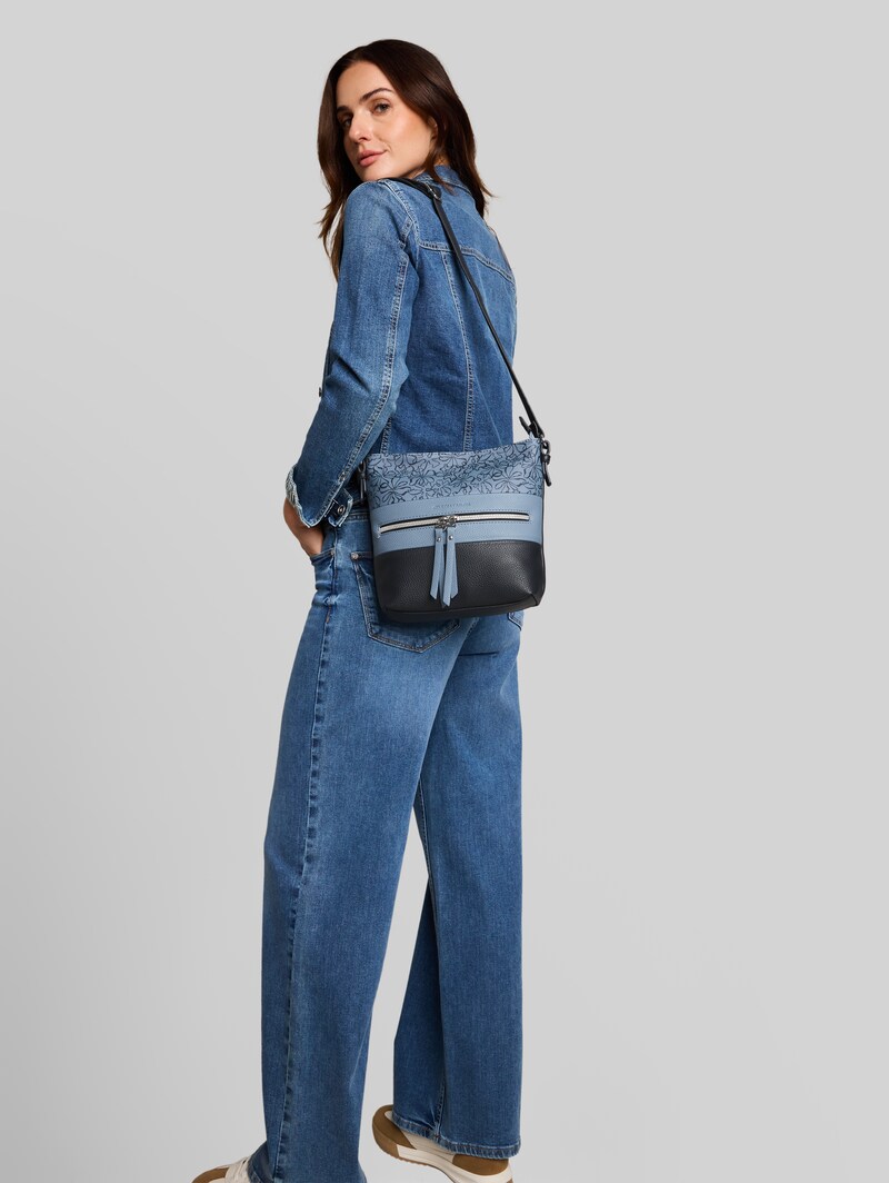 Tom Tailor TTELLEN M Umhängetasche mit Colour-Blocking - Flower Blue