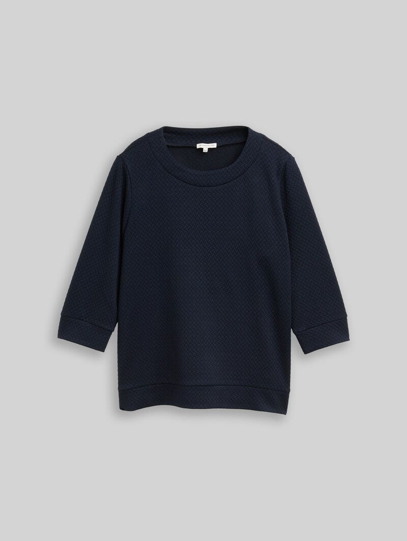 Tom Tailor Plus Size - Boxy Fit Sweatshirt - Sky Captain Blue