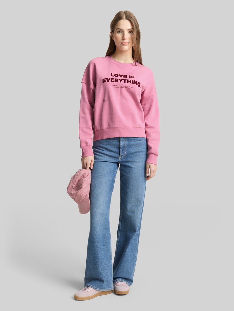 Tom Tailor Loose Fit Sweatshirt - Soft Blush Rose
