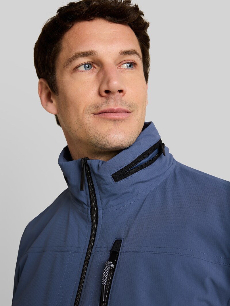 Tom Tailor Blouson Jacke mit verstaubarer Kapuze - Vintage Indigo Blue