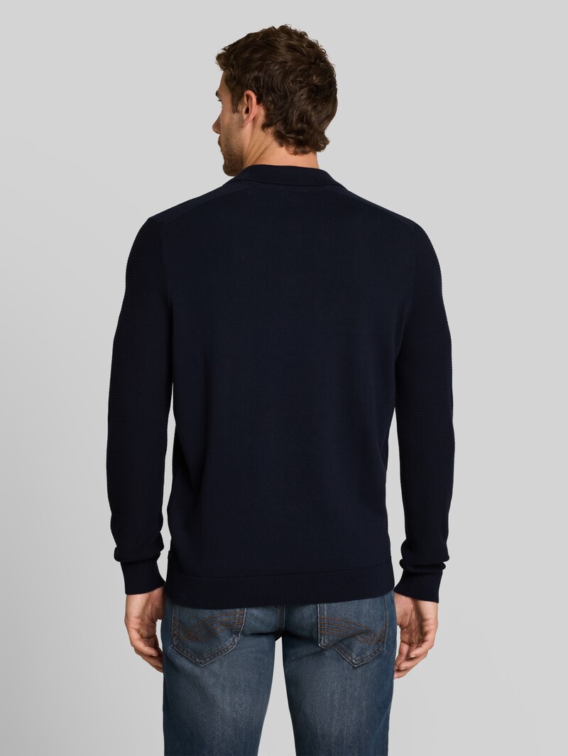 Tom Tailor Strickpullover mit Polokragen - Sky Captain Blue