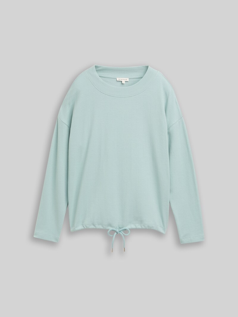 Tom Tailor Loose Fit Sweatshirt - White Moss