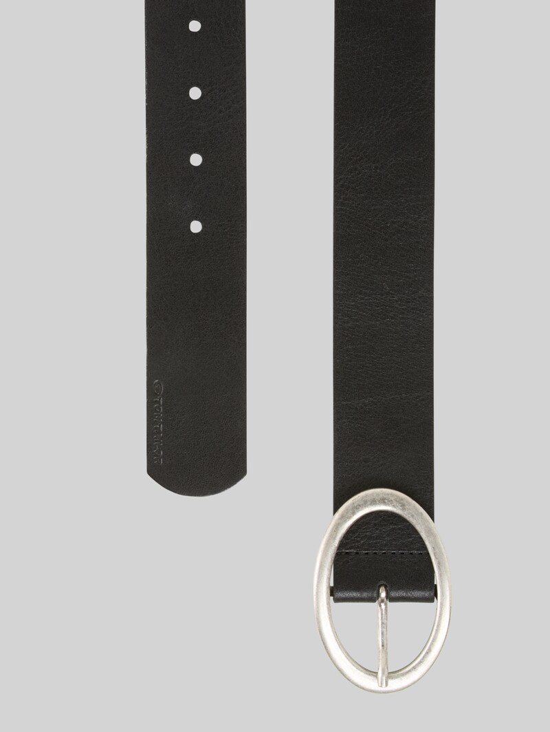 Tom Tailor TTRUBY Ledergürtel mit ovaler Dornschließe - Black Uni Tom Tailor TTRUBY Ledergürtel mit ovaler Dornschließe - Black Uni