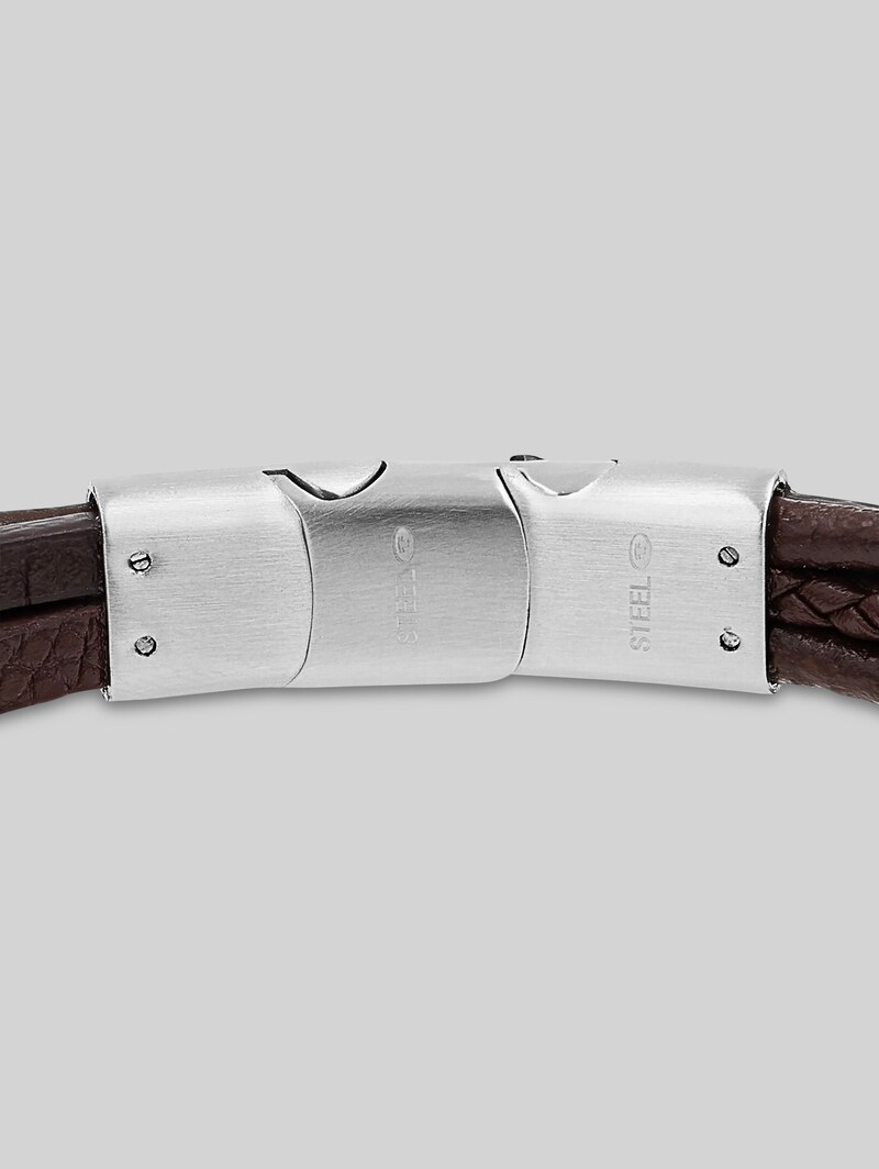 Tom Tailor Gravurarmaband aus Edelstahl silber - Silver