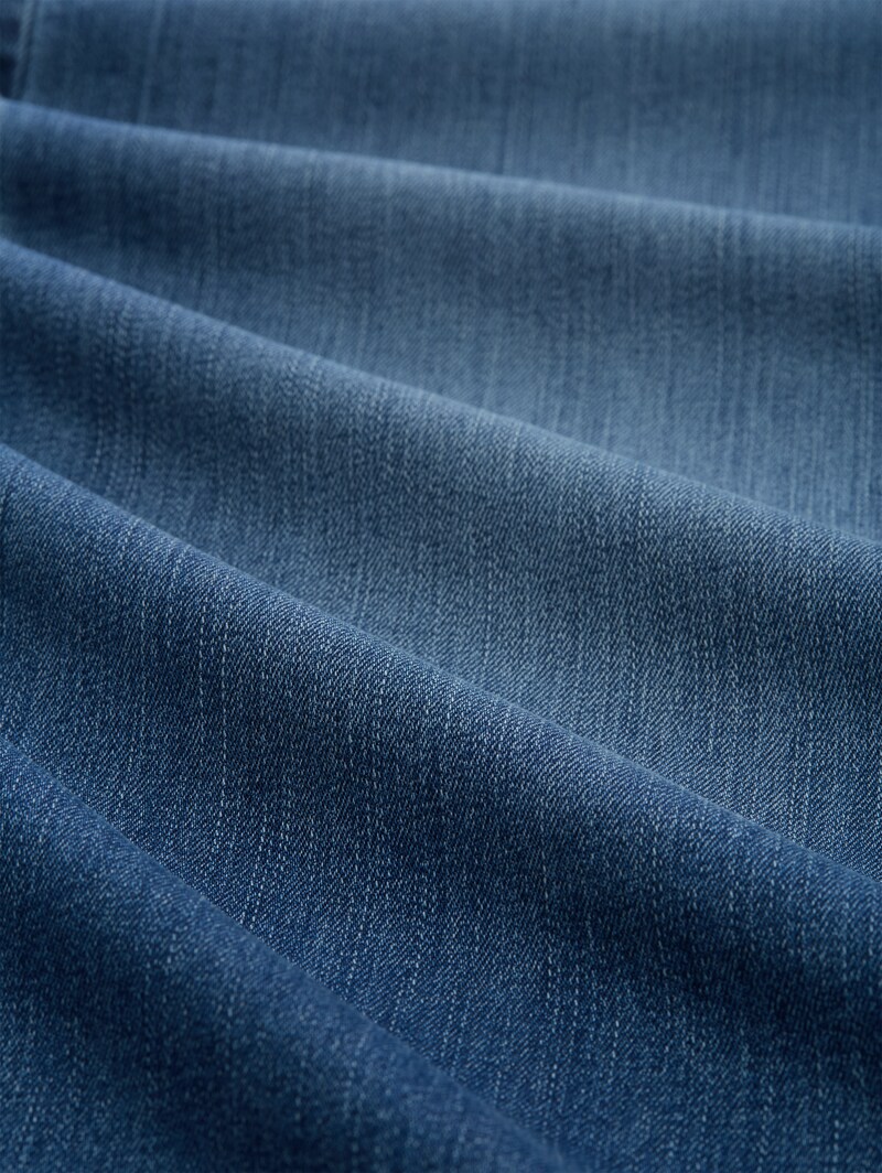 Tom Tailor TTNELMA CULOTTE Stretch Jeans mit Gürtel - Clean Mid Stone Blue Denim