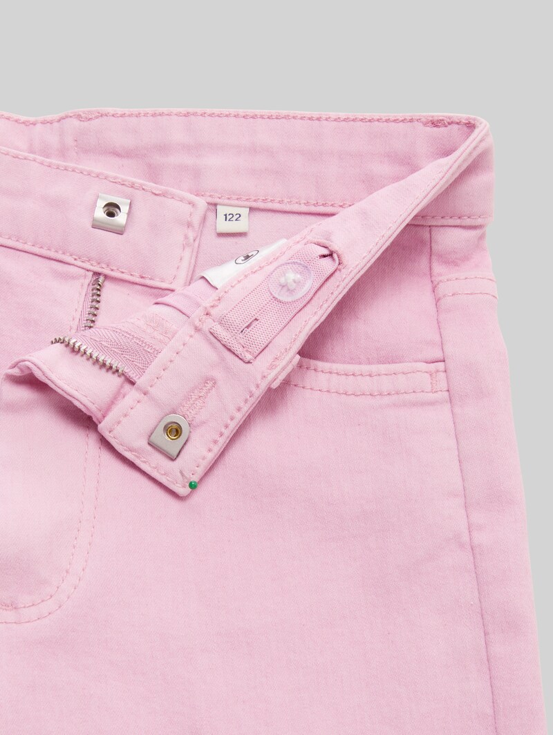 Tom Tailor Wide Leg Jeans mit Herz-Details - Mist Pink