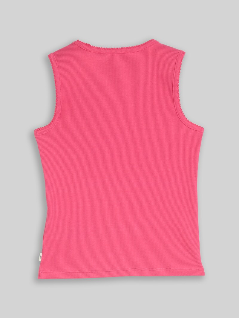Tom Tailor Basic Ripp Top - Flashy Pink Tom Tailor Basic Ripp Top - Flashy Pink
