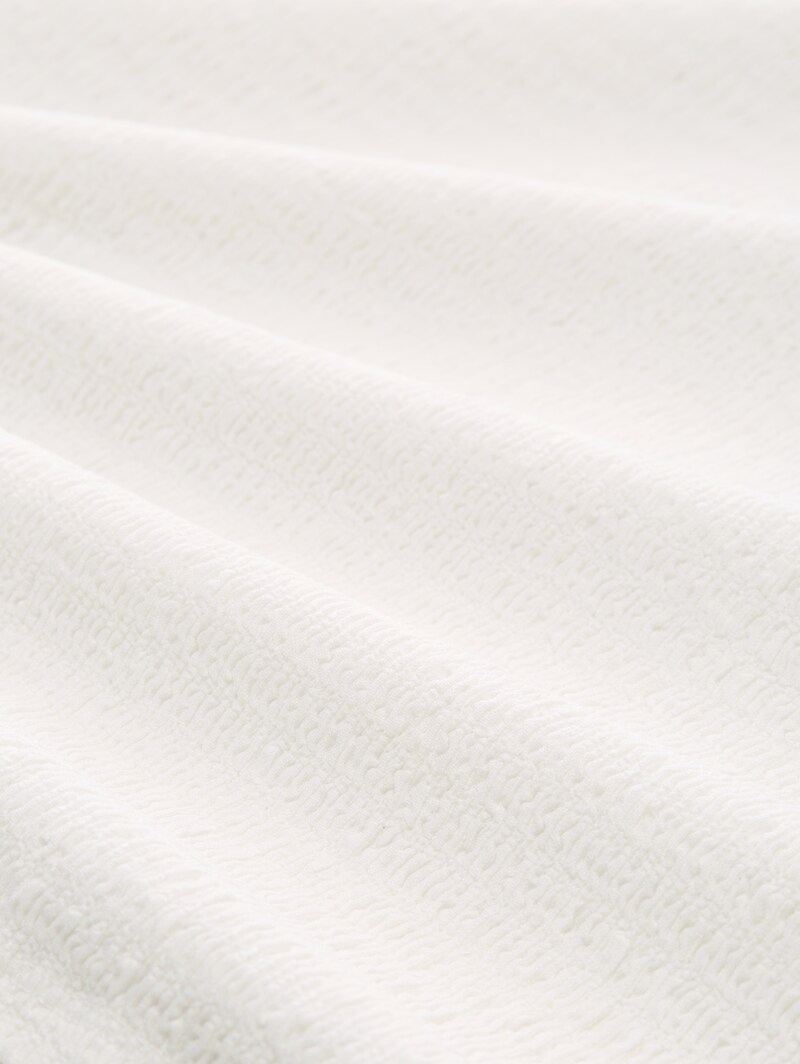 Tom Tailor Crinkle T-Shirt - Whisper White