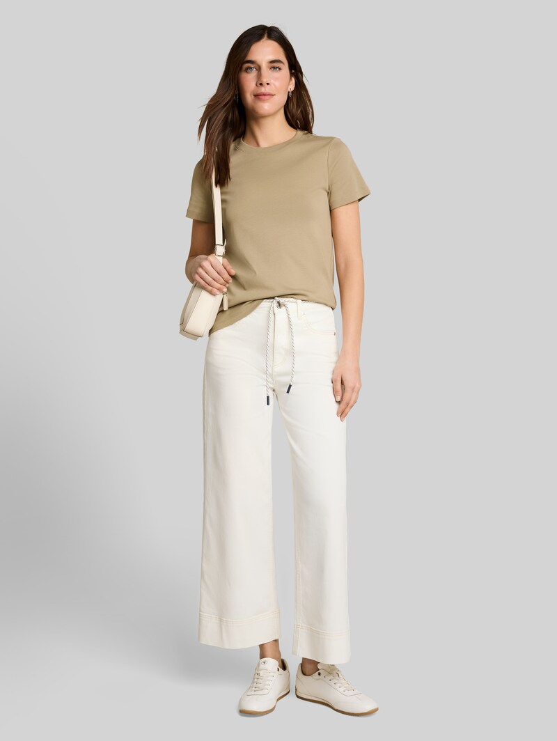 Tom Tailor Basic T-Shirt aus Baumwolle - Silver Olive