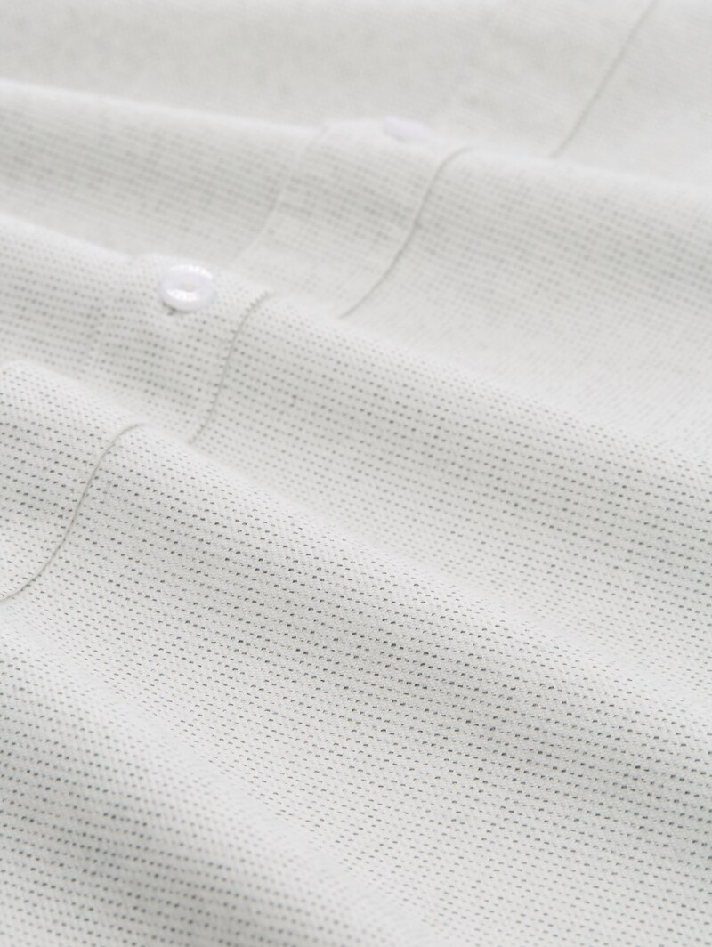 Tom Tailor Regular Fit Hemd aus Baumwolle - White Based Green Structure