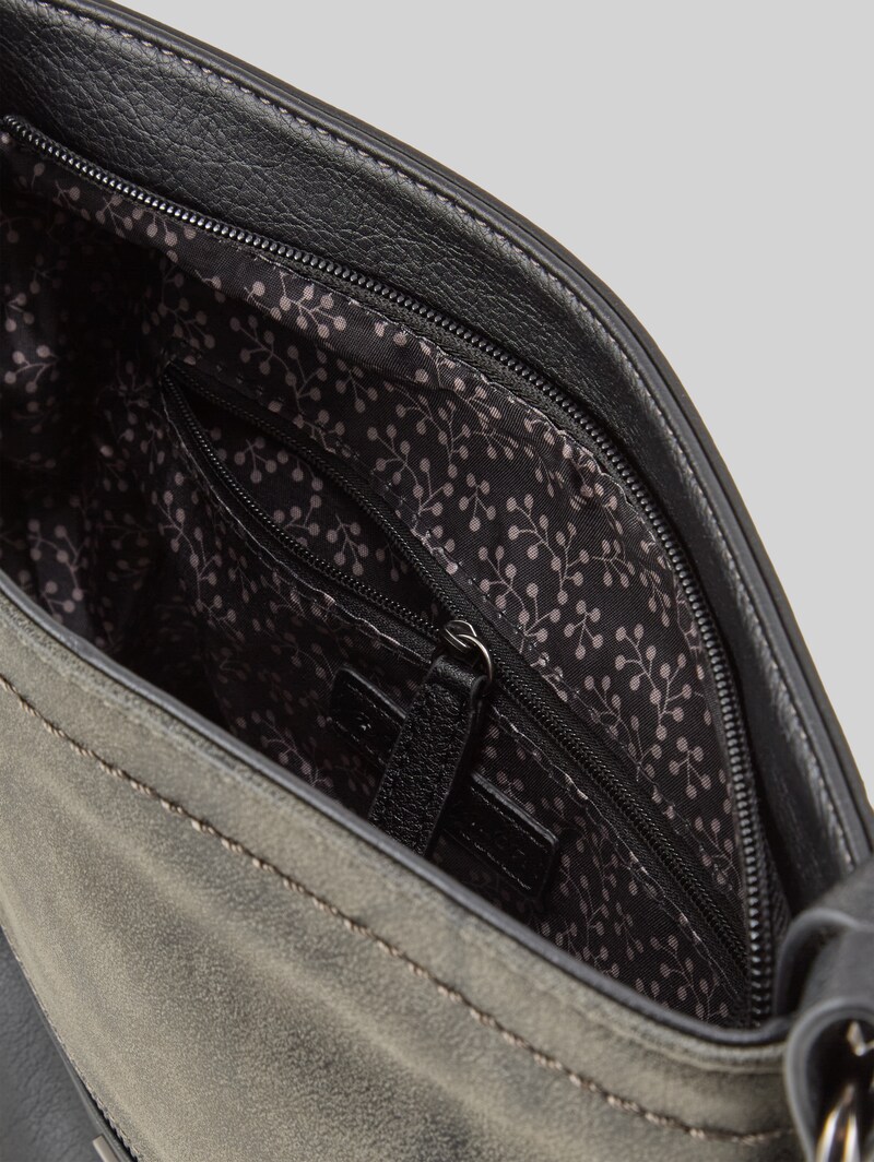 Tom Tailor TTELIN M Umhängetasche mit Material-Mix - Schwarz / Black