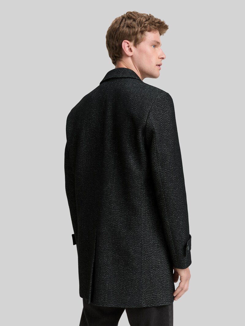 Tom Tailor Wollmantel mit Reverskragen - Fussy Salt And Pepper