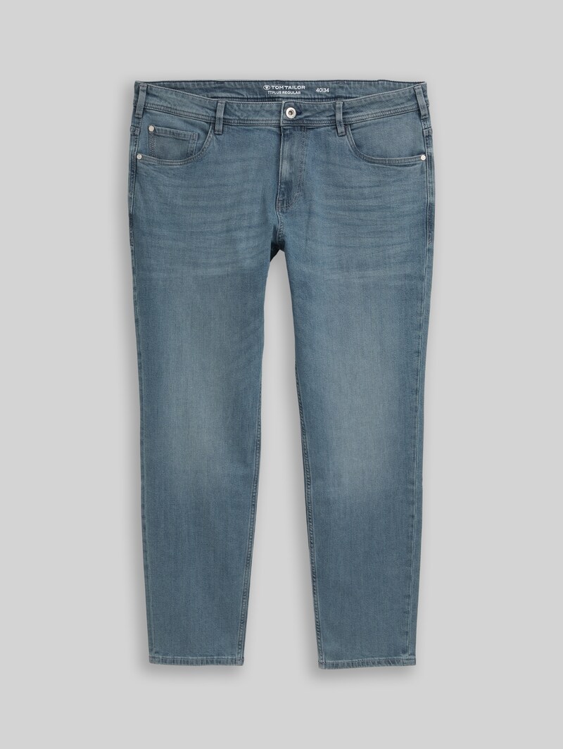 Tom Tailor Plus Size - TTPLUS REGULAR Jeans - Light Stone Blue Grey Denim