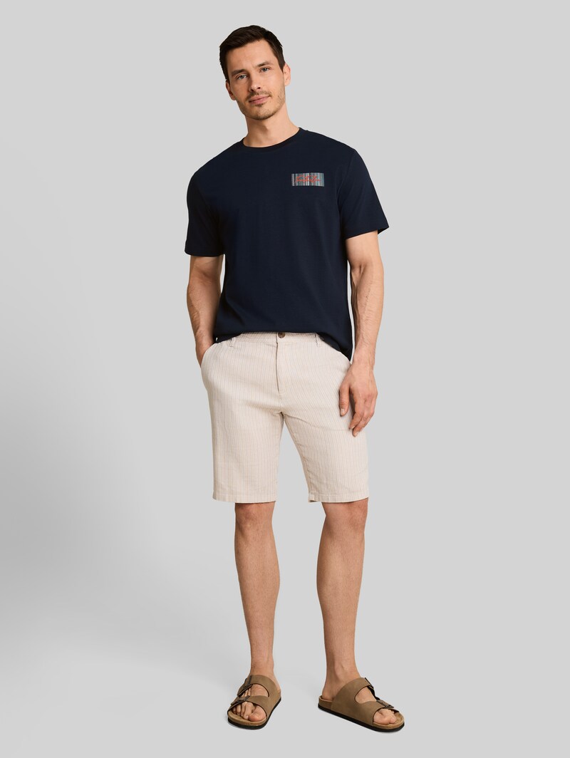 Tom Tailor T-Shirt mit Logo-Print - Sky Captain Blue