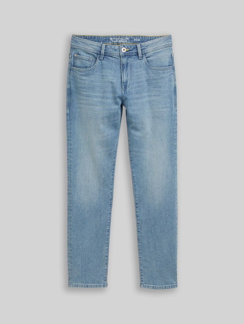 Tom Tailor TTJOSH REGULAR SLIM Jeans - Used Light Stone Blue Denim