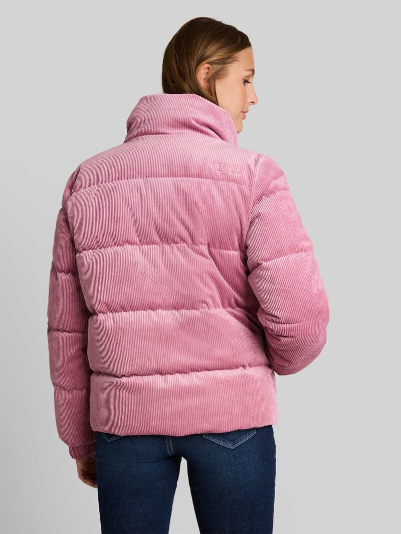 Tom Tailor Cord Jacke aus wasserabweisendem Material - Dusty Berry