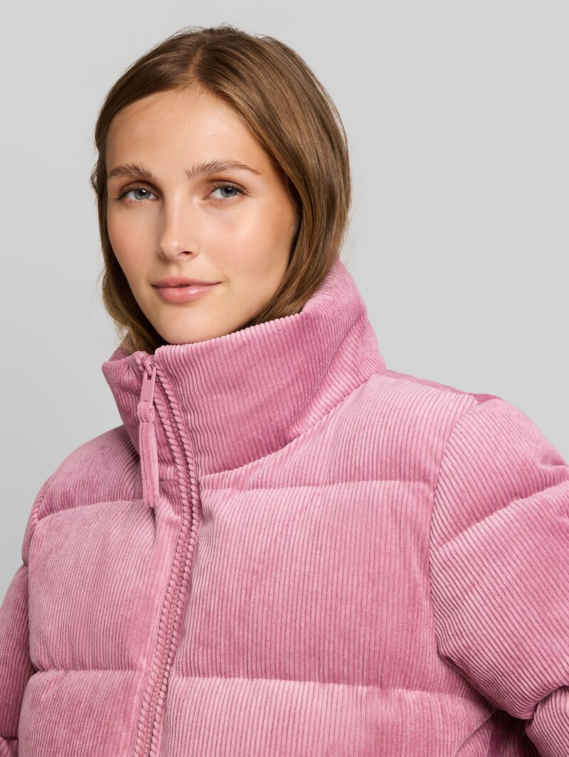 Tom Tailor Cord Jacke aus wasserabweisendem Material - Dusty Berry