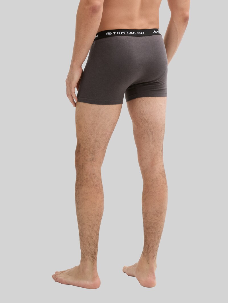 Tom Tailor Kurze Boxershorts im 3er-Pack - Grün-dunkel-melange Tom Tailor Kurze Boxershorts im 3er-Pack - Grün-dunkel-melange