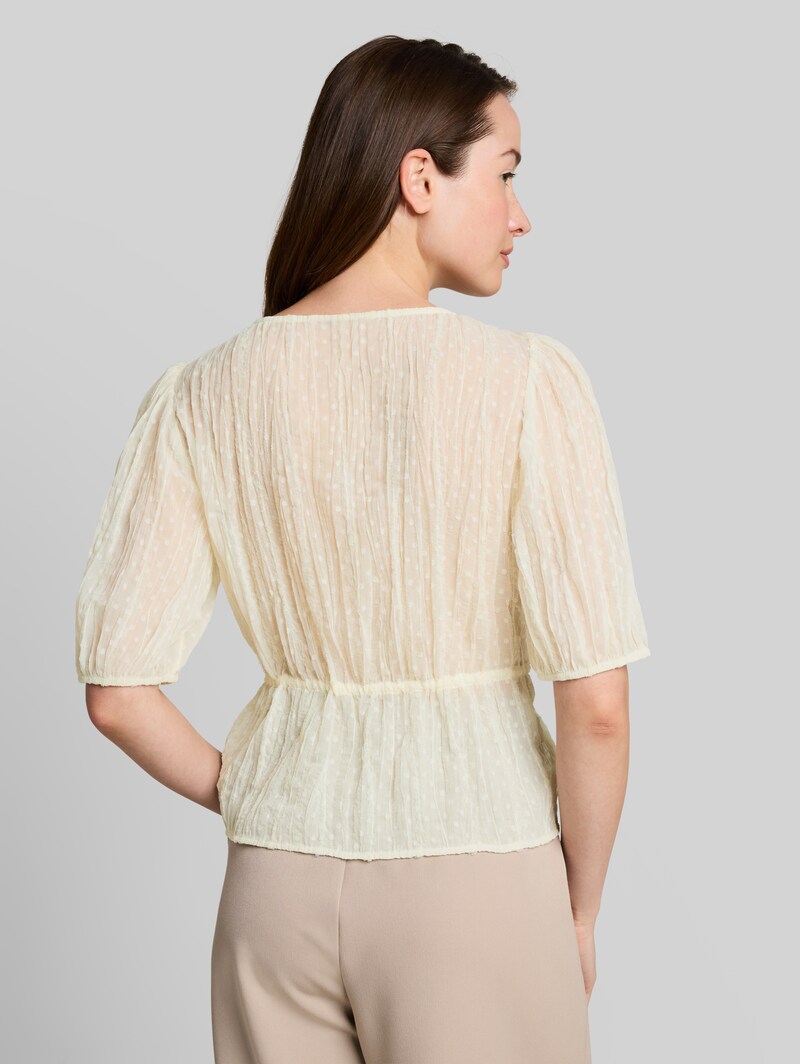Tom Tailor Bluse mit Schleifen - Off White