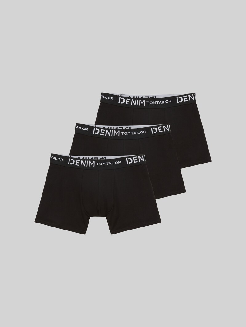 Tom Tailor Boxershorts im 3er-Pack - Black