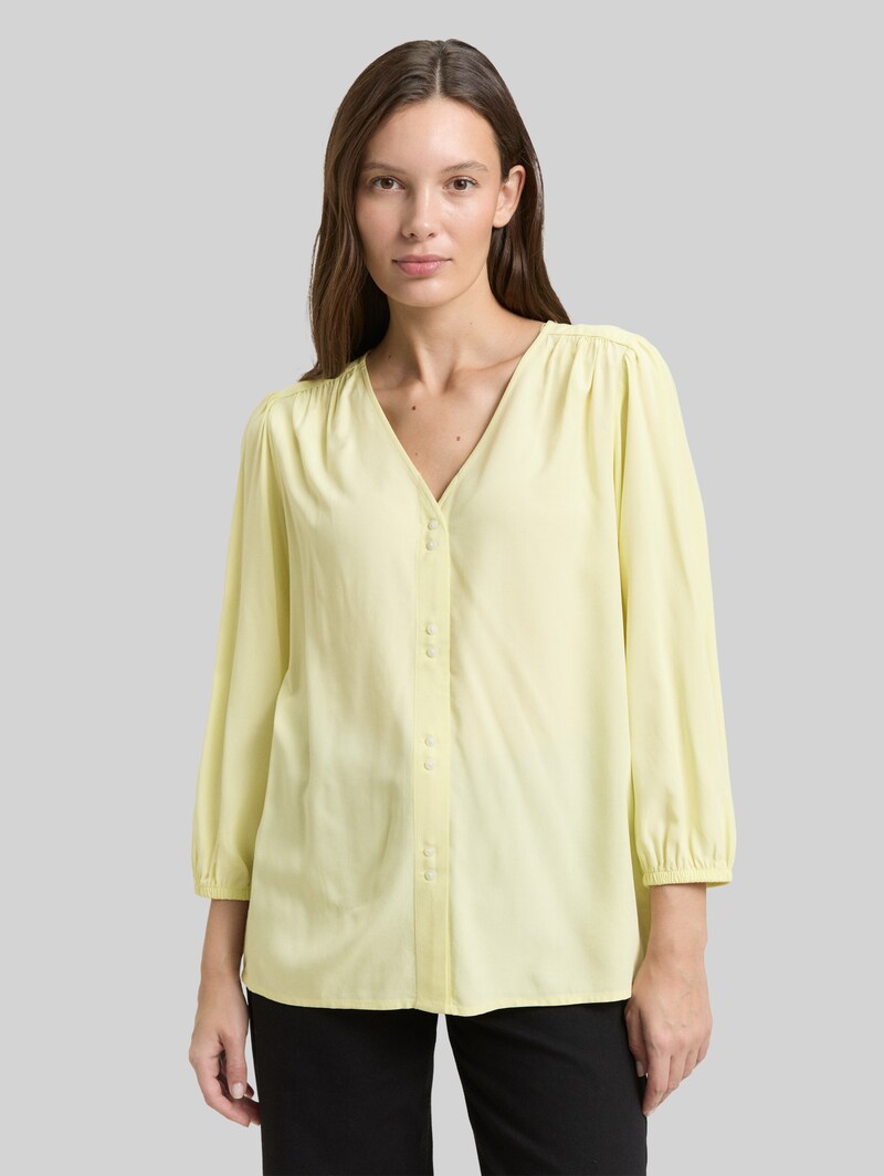 Tom Tailor Bluse aus Viskose - Soft Lemon Tom Tailor Bluse aus Viskose - Soft Lemon