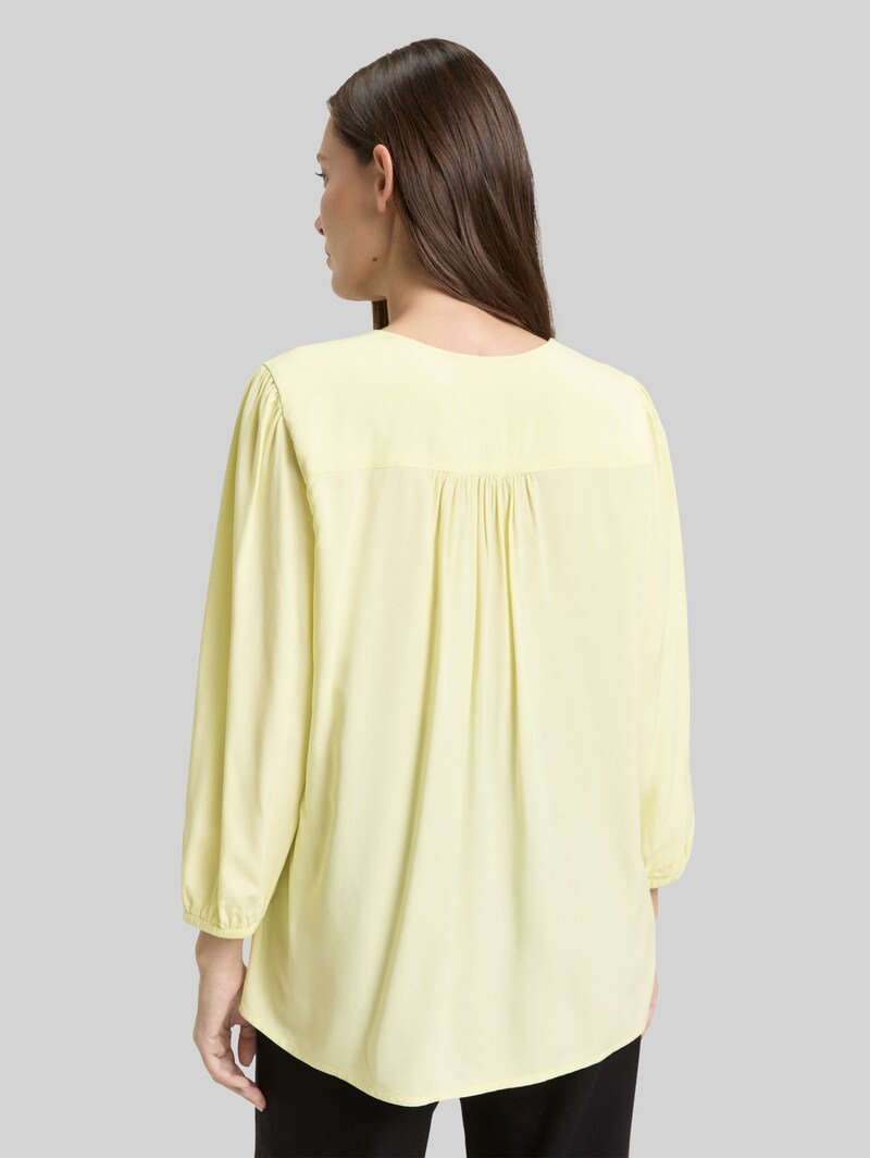 Tom Tailor Bluse aus Viskose - Soft Lemon