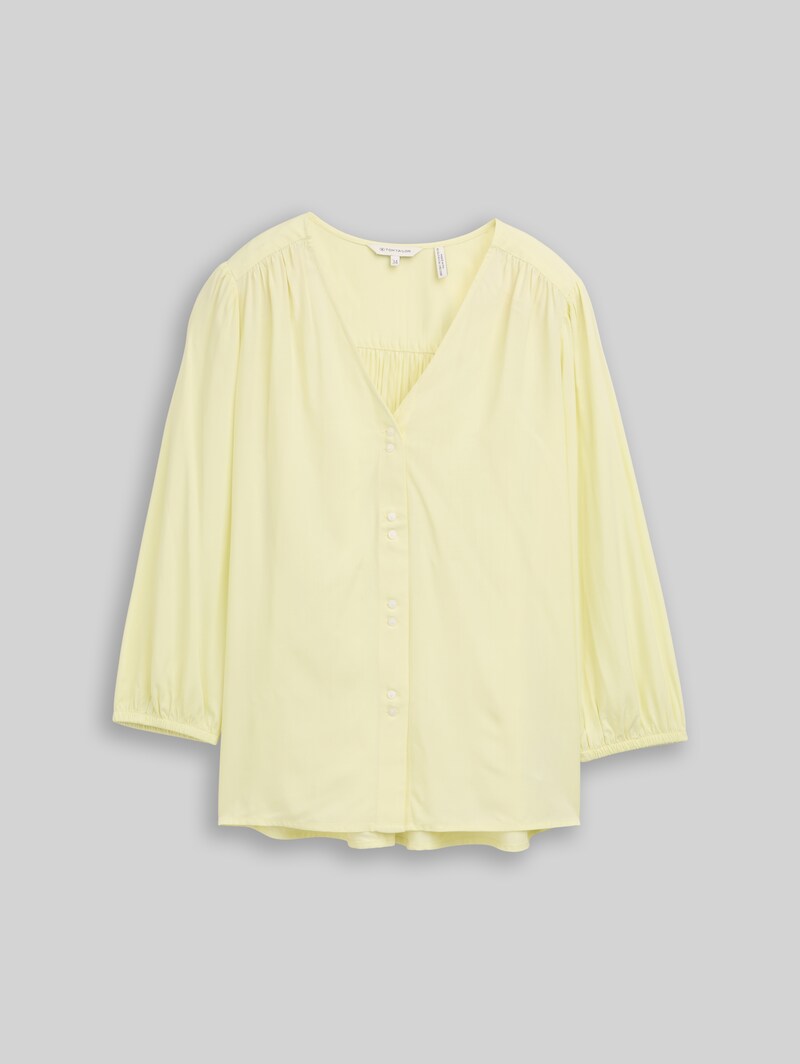 Tom Tailor Bluse aus Viskose - Soft Lemon