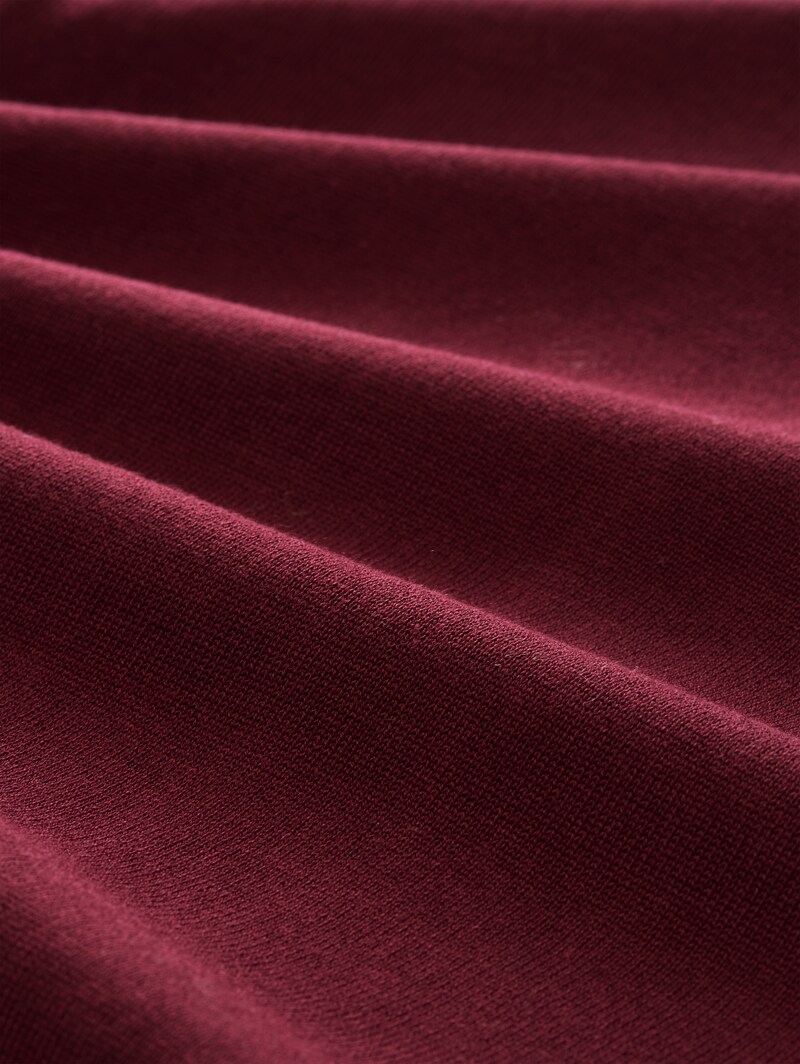 Tom Tailor Strickpullover mit V-Ausschnitt - Preppy Plum