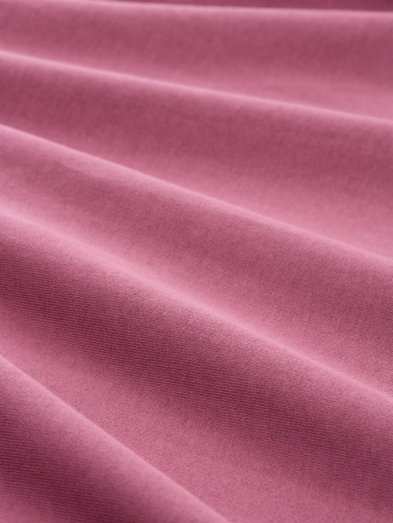 Tom Tailor Basic Sweatshirt aus Baumwolle - Dusty Berry