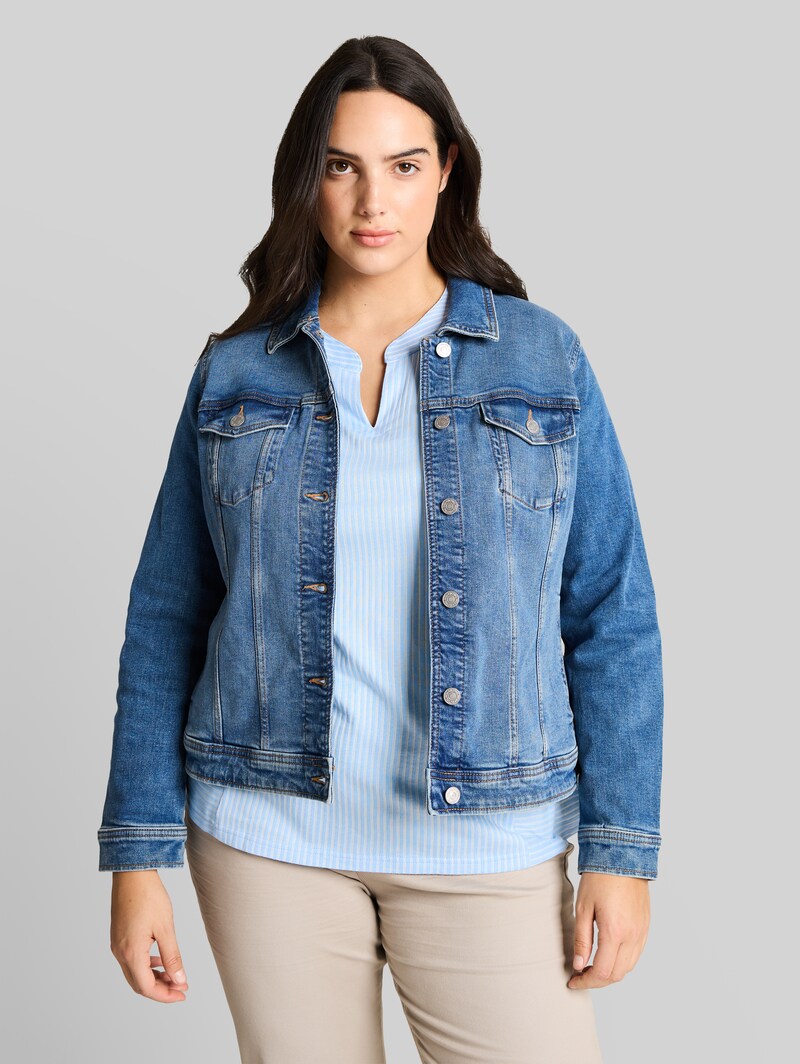 Tom Tailor Plus Size - Jeansjacke mit Bio-Baumwolle - Blue Denim Tom Tailor Plus Size - Jeansjacke mit Bio-Baumwolle - Blue Denim