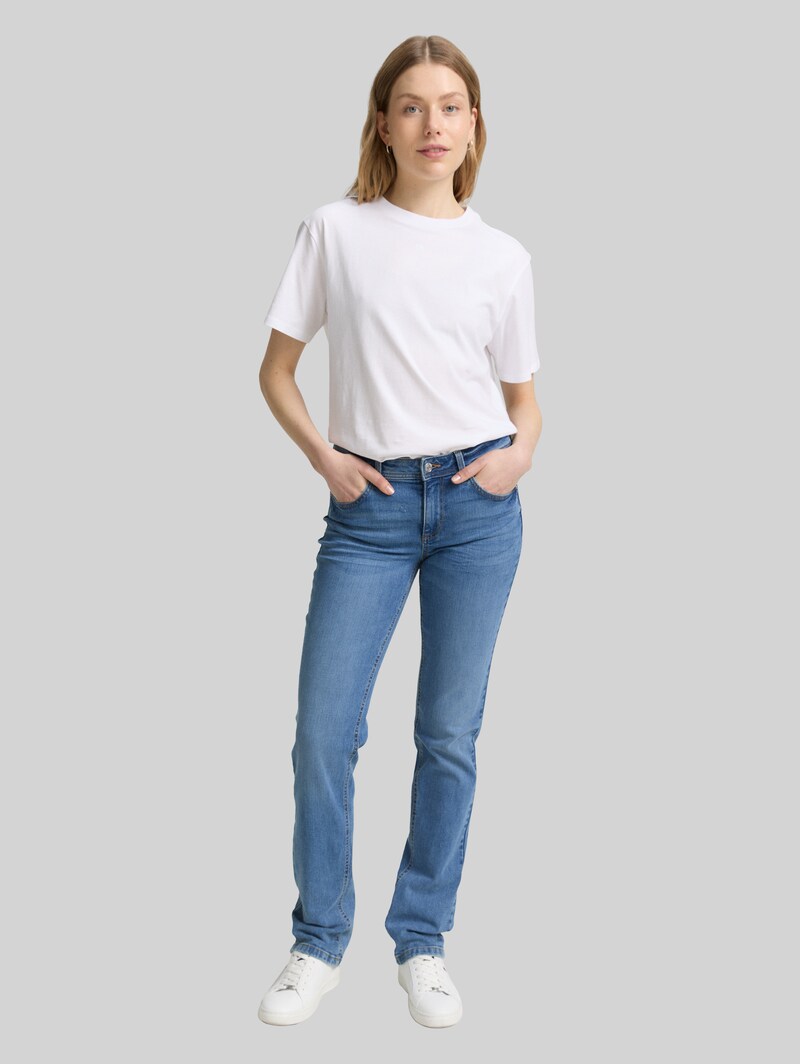 Tom Tailor TTALEXA STRAIGHT Jeans - Light Stone Bright Blue Denim