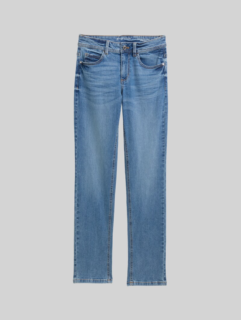 Tom Tailor TTALEXA STRAIGHT Jeans - Light Stone Bright Blue Denim