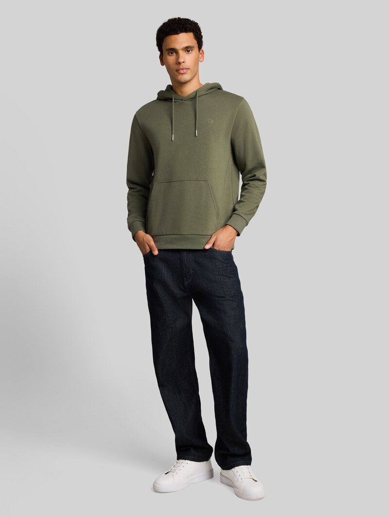 Tom Tailor Basic Hoodie Sweatshirt - Urban Olive Green