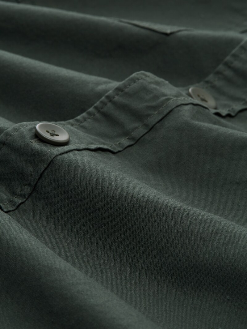 Tom Tailor Overshirt mit Eingriffstaschen - Darkest Olive