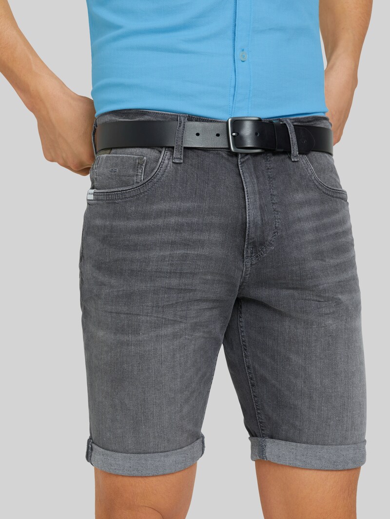 Tom Tailor TTSCOTT Ledergürtel mit eckiger Dornschließe - Navy Uni