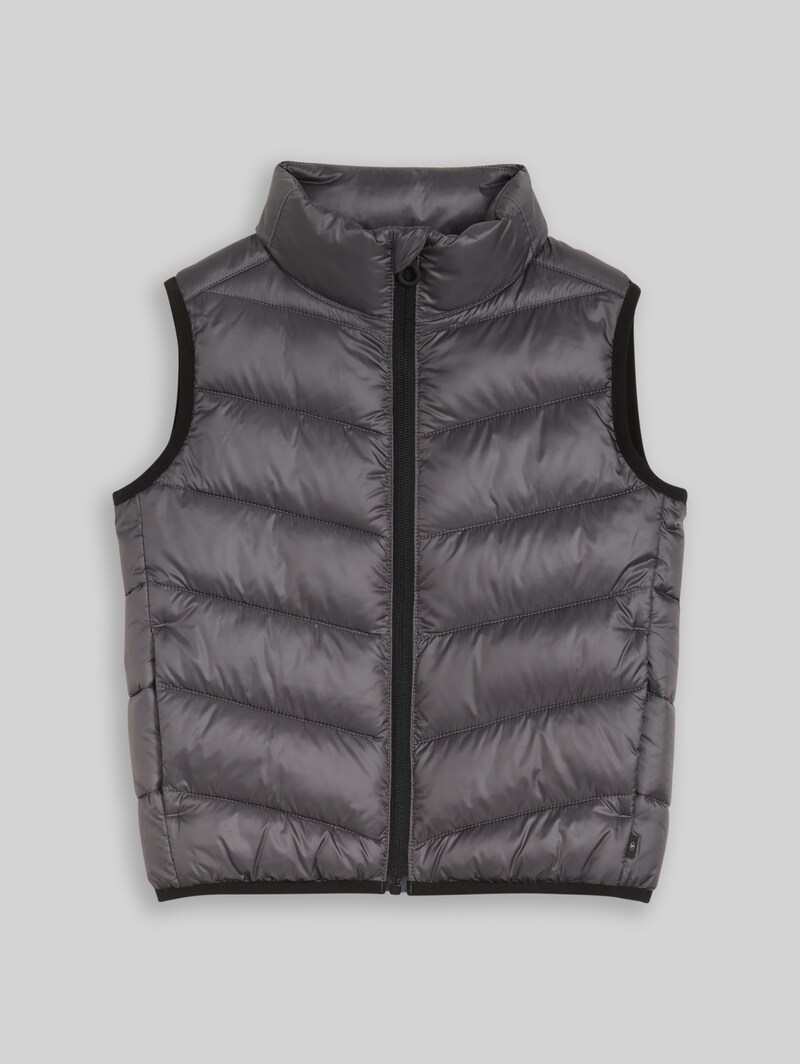 Tom Tailor Lightweight Steppweste mit wasserabweisender Funktion - Dark Urban Grey