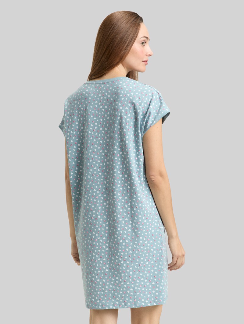 Tom Tailor Nachthemd mit Herz-Muster - Blue-medium-allover