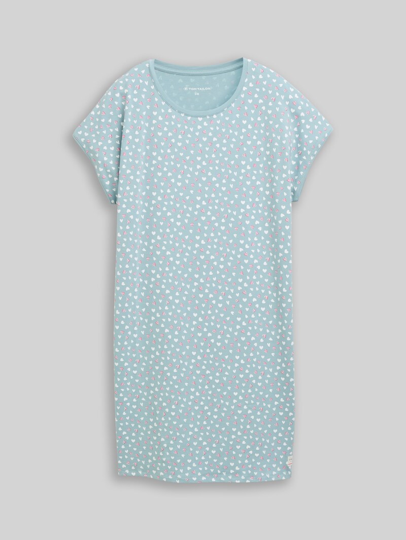 Tom Tailor Nachthemd mit Herz-Muster - Blue-medium-allover