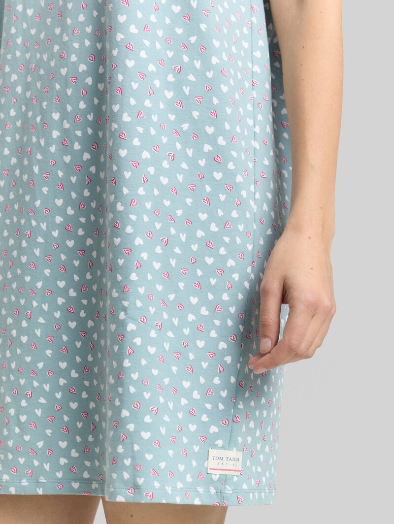 Tom Tailor Nachthemd mit Herz-Muster - Blue-medium-allover