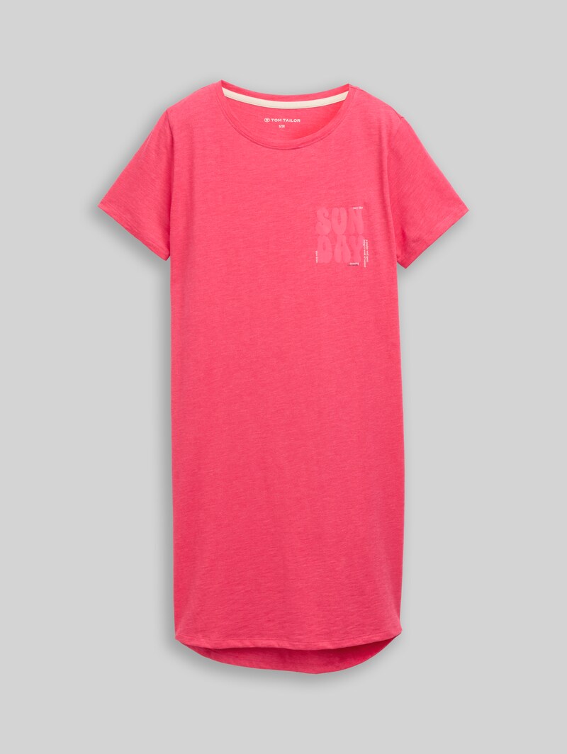 Tom Tailor Nachthemd aus Baumwoll-Mix - Red-medium-solid