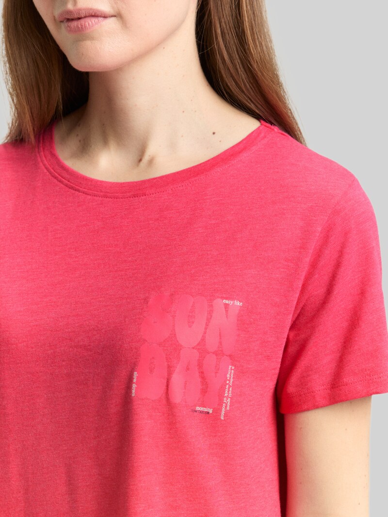 Tom Tailor Nachthemd aus Baumwoll-Mix - Red-medium-solid