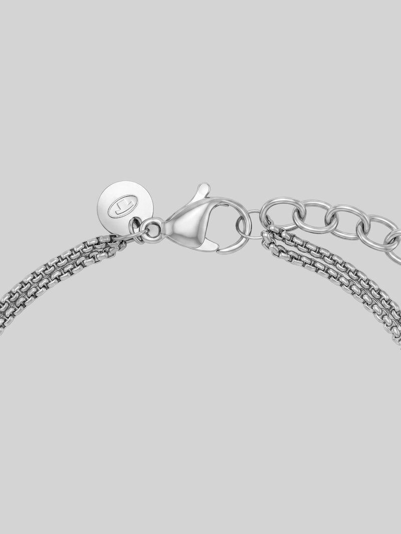Tom Tailor Venezianer-Armband mit Herz-Anhänger - Silver
