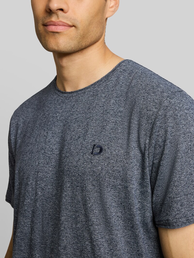 Tom Tailor T-Shirt in Melange Optik - Sky Captain Blue
