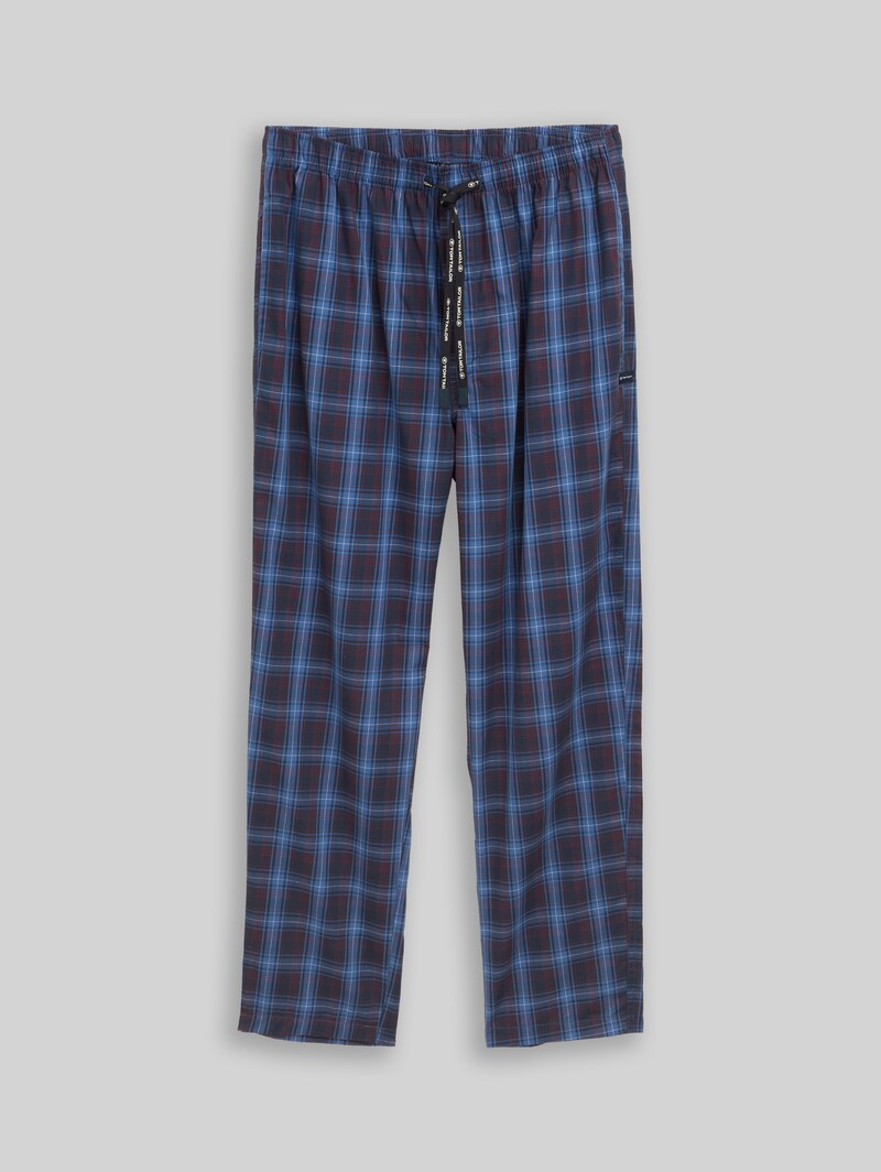 Tom Tailor Pyjama-Hose aus Baumwolle - Blue-dark-check